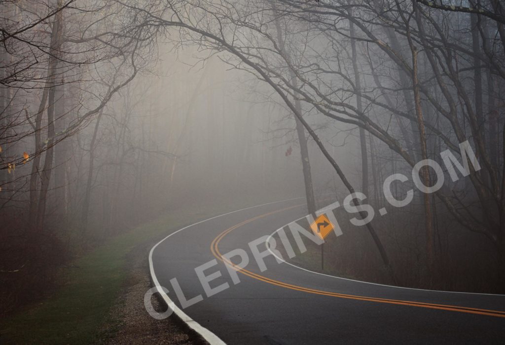 Foggy Road In The A.M. Haze